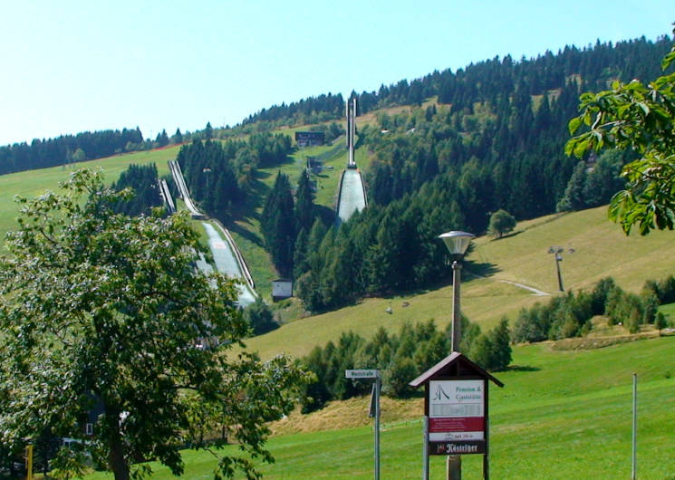 Schanzen am Fichtelberg im Kurort Oberwiesenthal