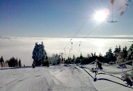 Winter im Erzgebirge - Skilift Oberwiesenthal